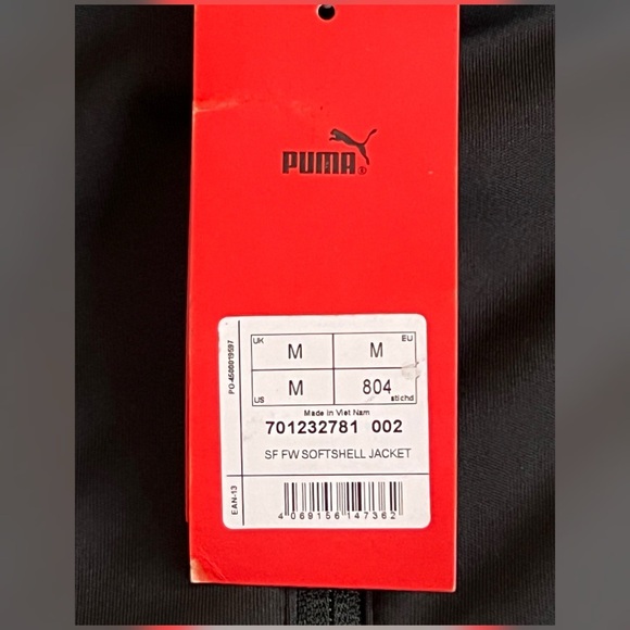 Scuderia Ferrari F1 PUMA Softshell Jacket Black Color Size M - Picture 6 of 13